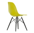 VITRA Eames Plastic Side Chair DSW musztardowe - black maple