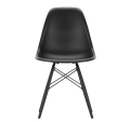 VITRA Eames Plastic Side Chair DSW czarne - 30 black maple nogi czrane