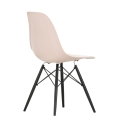 VITRA Eames Plastic Side Chair DSW jasny róż- 30 black maple