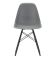 VITRA Eames Plastic Side Chair DSW granitowa szarość - black maple