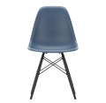 VITRA Eames Plastic Side Chair DSW sea blue - 30 black maple