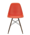 Krzesło EAMES PLASTIC CHAIR DSW nogi drewniane Vitra czerwone