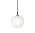 Lampa wisząca RIME Ø18 mleczny klosz MUUTO deep-red