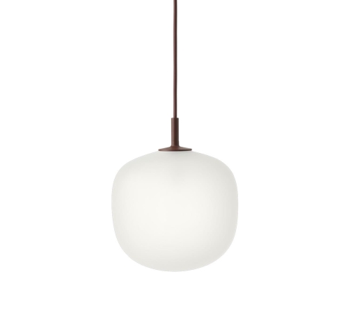 Lampa wisząca RIME Ø18 mleczny klosz MUUTO deep-red
