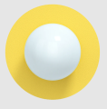 Lampa ścienna CANDY CIRCLE 360° Swedish Ninja