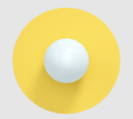 Lampa ścienna CANDY BIG CIRCLE 360° Swedish Ninja