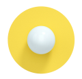 Lampa ścienna CANDY BIG CIRCLE 360° Swedish Ninja