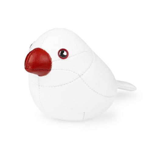 Figurka JAVA SPARROW mini biały Zuny