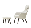 Fotel z podnóżkiem HAL Lounge Chair i Ottoman Vitra