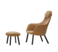 Fotel z podnóżkiem HAL Lounge Chair i Ottoman Vitra