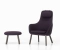Fotel z podnóżkiem HAL Lounge Chair i Ottoman Vitra