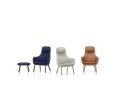 Fotel z podnóżkiem HAL Lounge Chair i Ottoman Vitra