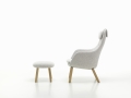 Fotel z podnóżkiem HAL Lounge Chair i Ottoman Vitra