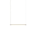 Lampa wisząca FINE MUUTO 60 cm szara zawieszona poziomo.