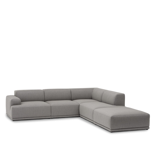 Sofa modułowa CONNECT SOFT, narożnik w konfiguracji 2, tkanina Re-wool 128,  Muuto