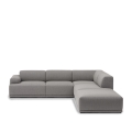 Sofa modułowa CONNECT SOFT, narożnik w konfiguracji 2, tkanina Re-wool 128,  Muuto