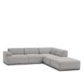 Sofa modułowa CONNECT SOFT, narożnik w konfiguracji 2, tkanina Clay 12,  Muuto