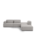 Sofa modułowa CONNECT SOFT, narożnik w konfiguracji 3, tkanina Clay 12  Muuto