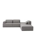 Sofa modułowa CONNECT SOFT w konfiguracji 3, tkanina Re-wool 128,  Muuto