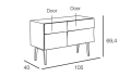 KREDENS REFLECT SIDEBOARD SMALL