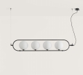 Lampa wisząca ABBACUS Aromas czerń