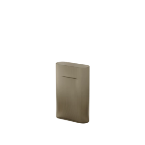 Wazon RIDGE VASE Taupe Frosted Glass,  MUUTO