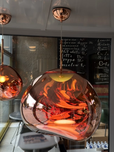 Lampa wisząca MELT Ø50 miedziana Tom Dixon ekspozycja