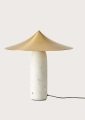 Lampa stołowa KINE Aromas matowy mosiądz / biały marmur