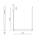 Lampa wisząca TUBE Aromas