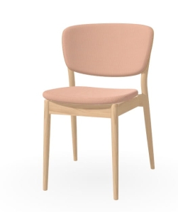 Krzesło VALENCIA dąb / tapicerowane TON