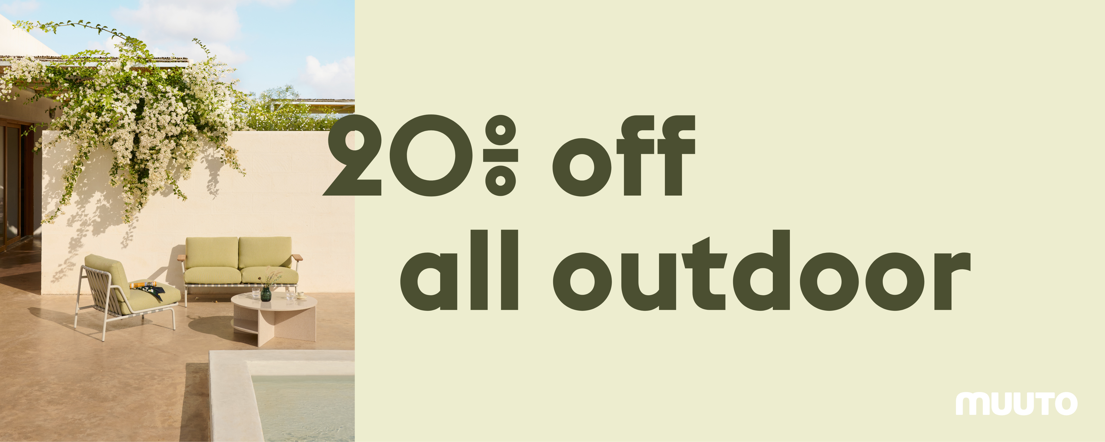 20% off outdoor MUUTO